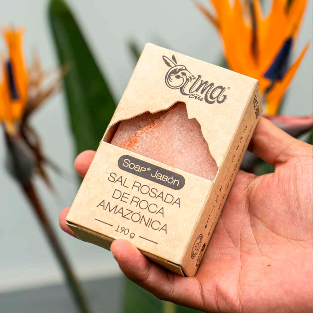 Jabón Exfoliante de Sal de Roca Amazónica x 190g