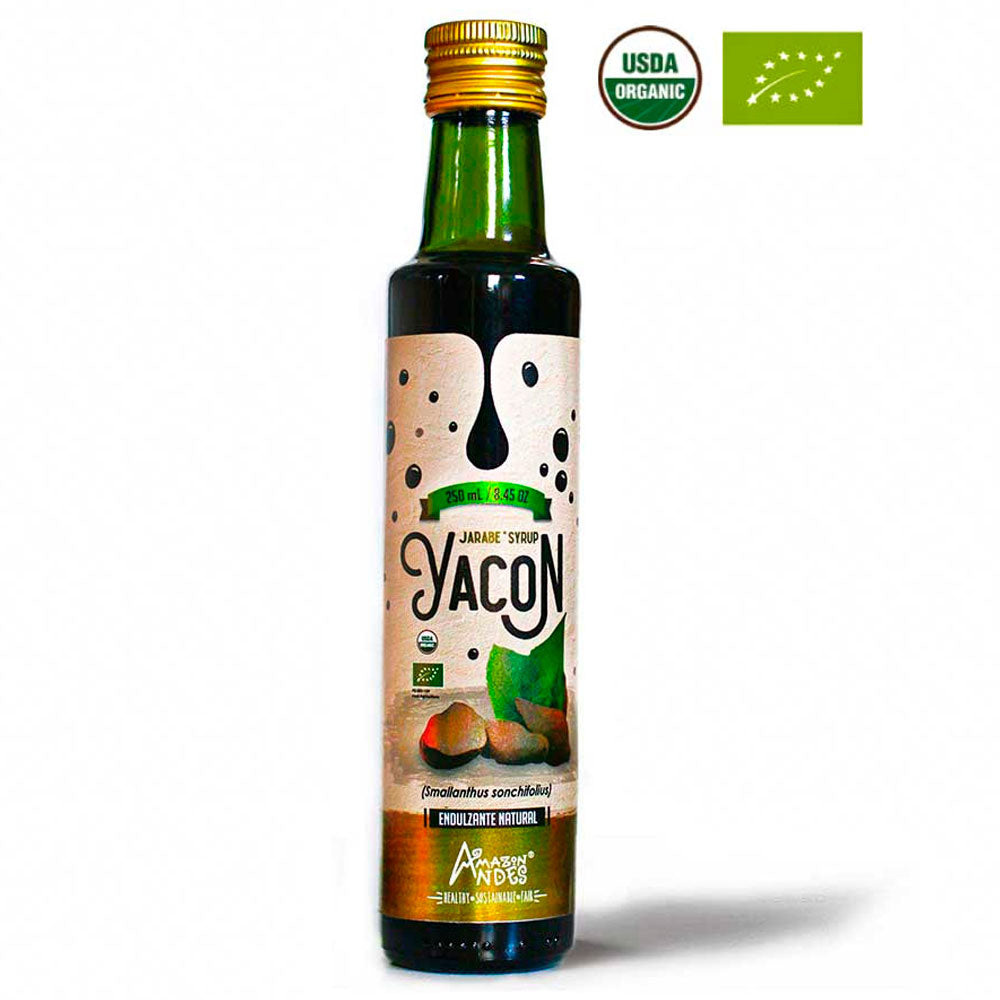 Jarabe de Yacón Orgánico x 250ml | Prebiótico Natural y Edulcorante Saludable