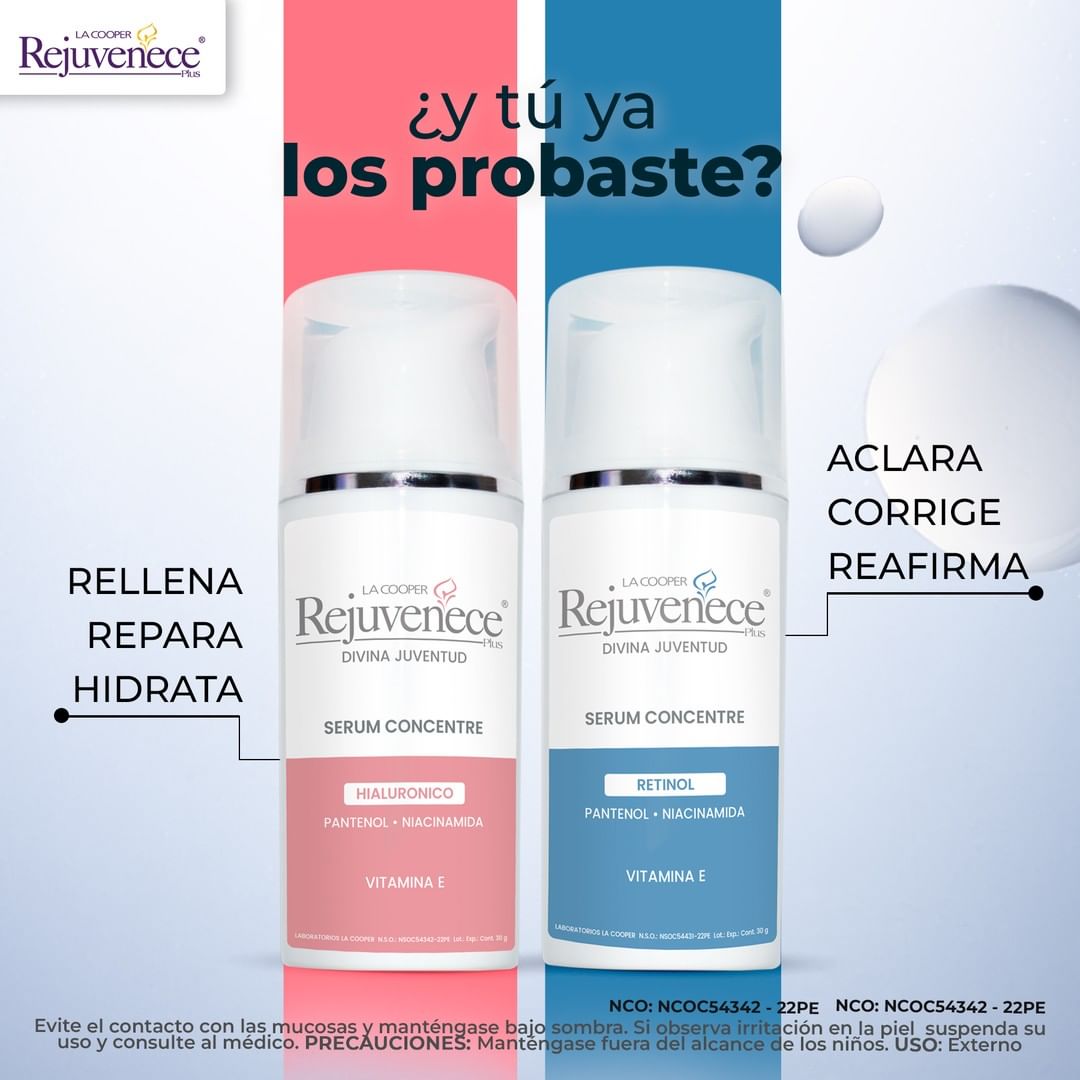 Sérum Facial con Retinol, Niacinamida y Pantenol x 30g – Antiarrugas, Hidratante y Renovador