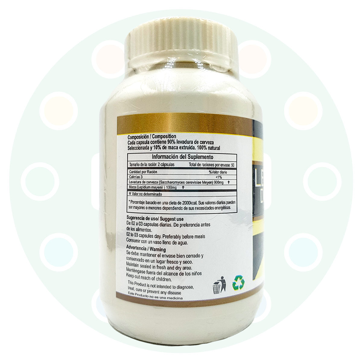 Levadura de Cerveza en cápsulas (100 x 500mg)