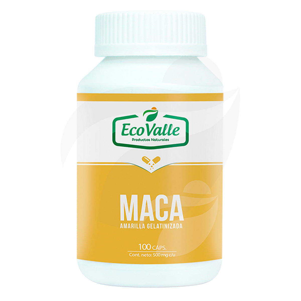 Maca Amarilla Gelatinizada en cápsulas (100 x 500mg)