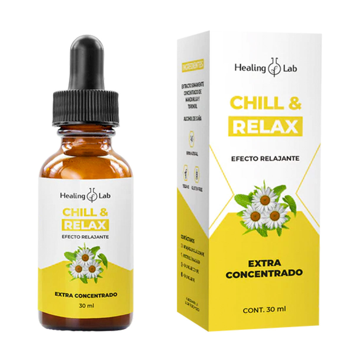 Chill and Relax – Extracto Sublingual Relajante con Manzanilla y Toronjil x 30ml