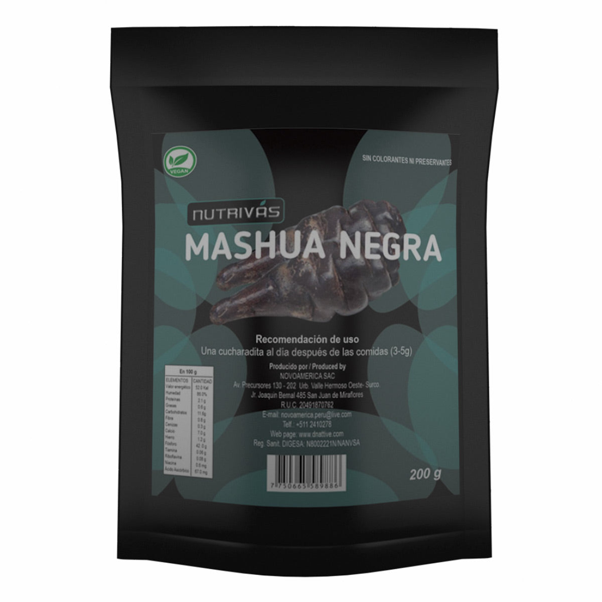 Mashua Negra en polvo x 200g