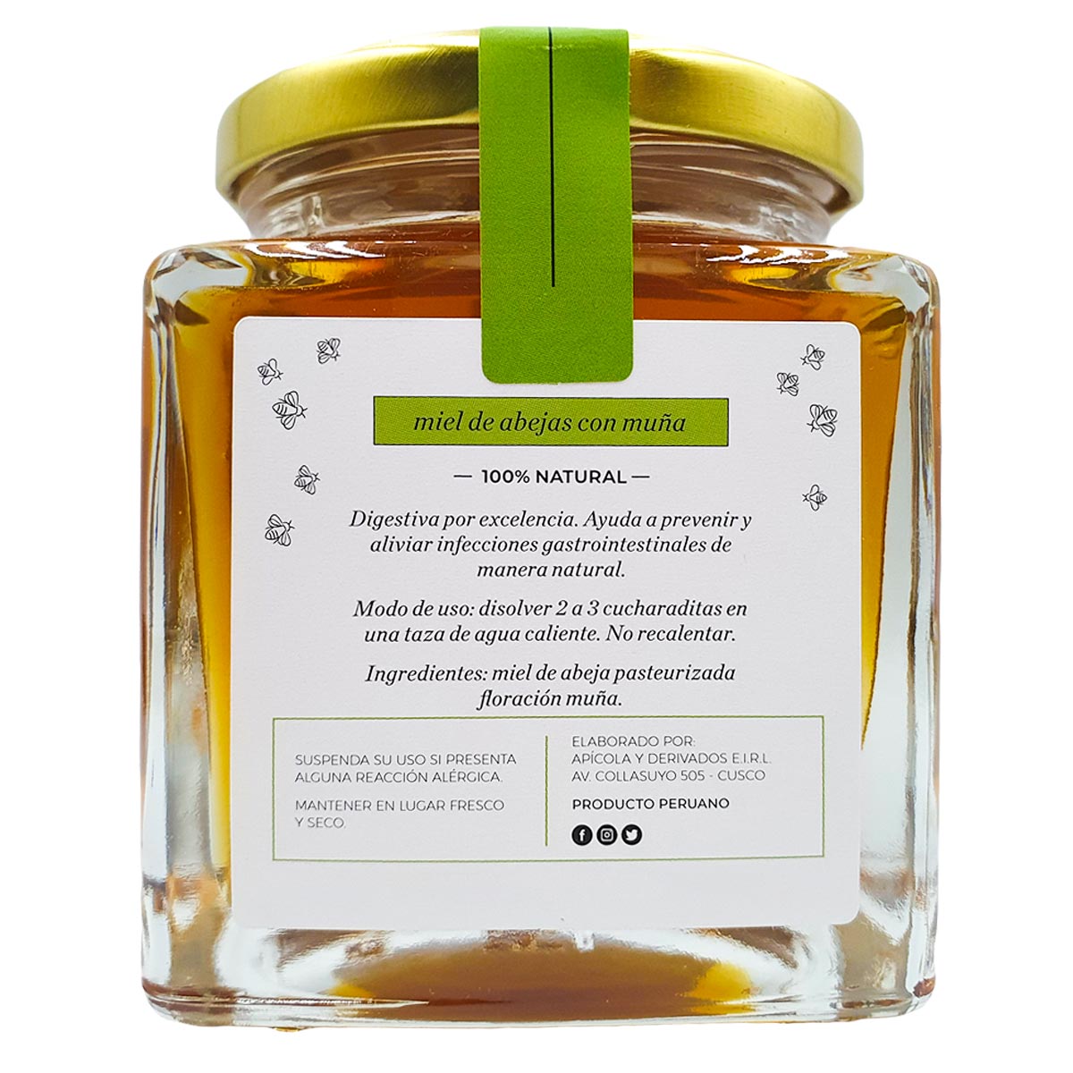 Miel de Abejas - Floración Muña x 250ml