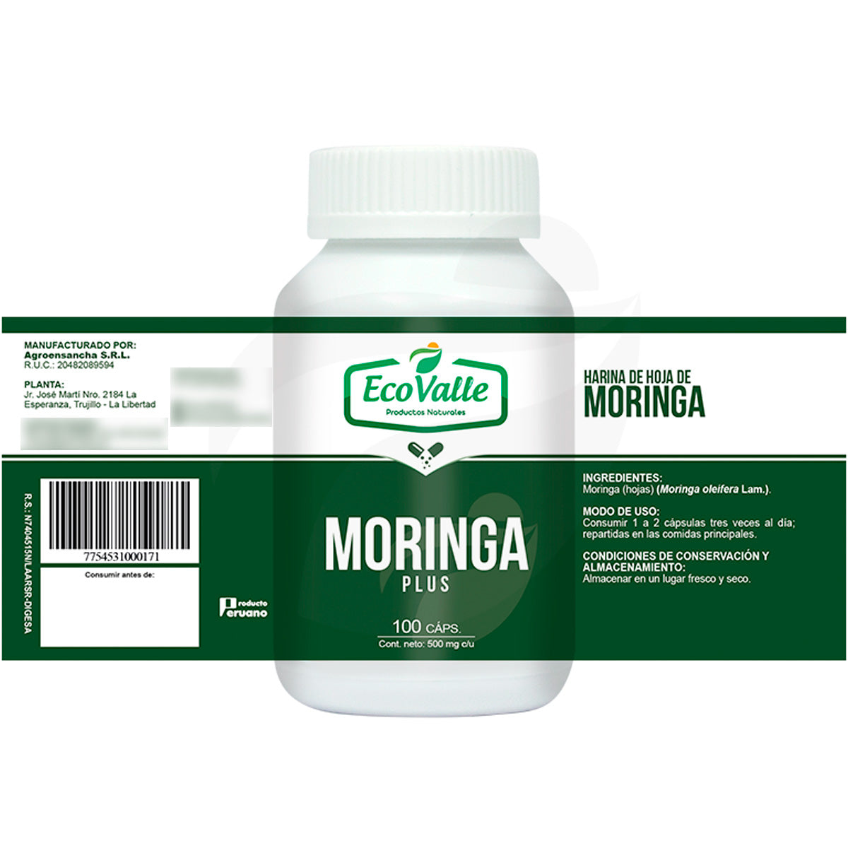 Moringa en cápsulas (100 x 400mg)