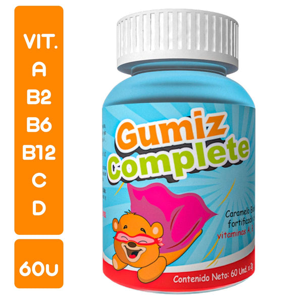 Gumiz Complete - Gomitas Multivitamínicas para Niños x 60u