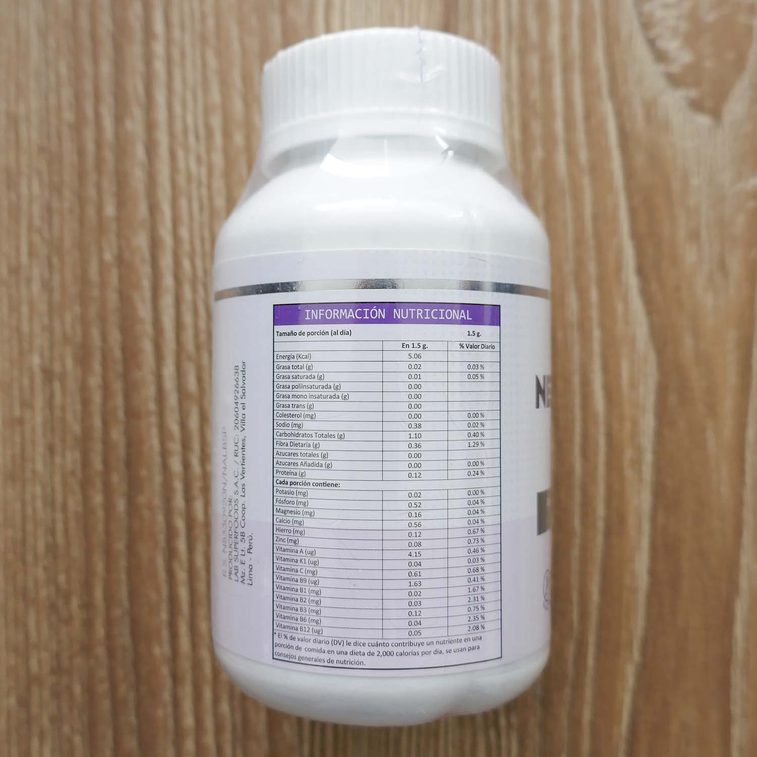 Neuro Vital (Antiestrés - Imsomnio - Concentración - Sistema Nervioso - Memoria - Cansancio) en cápsulas (120 x 500mg)