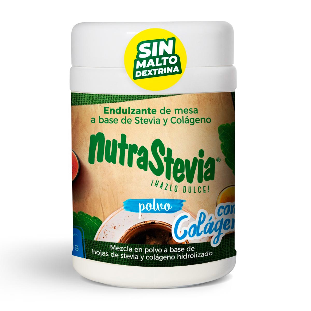 Stevia con Colágeno NutraStevia en Polvo x 50g – Endulzante Natural Sin Calorías
