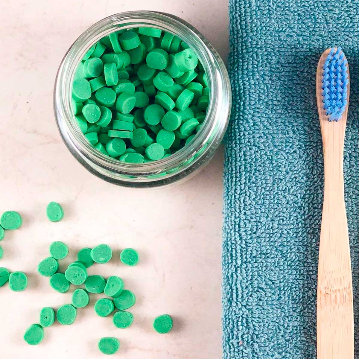 Pasta Dental Natural Sin Flúor - En Pastillas