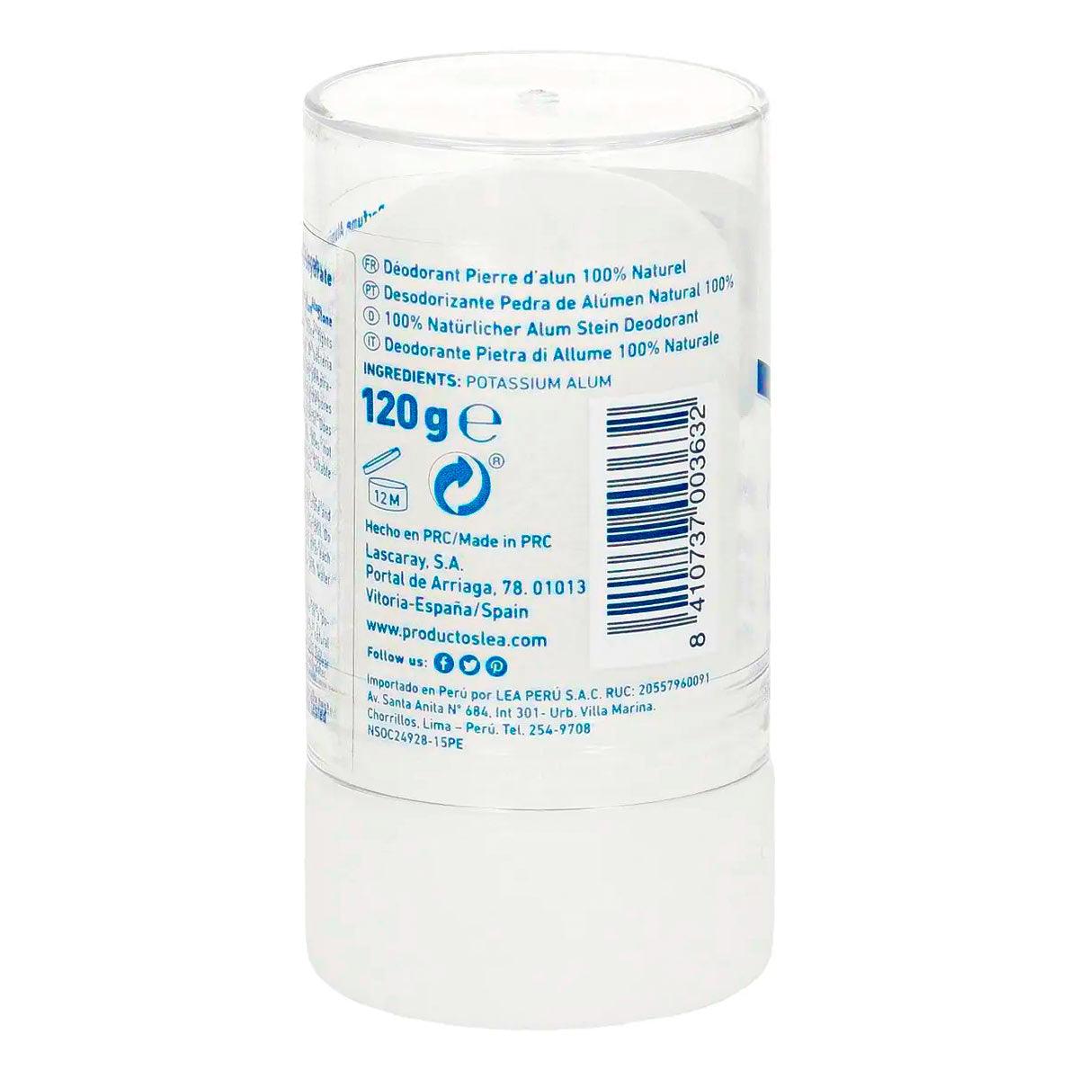 Desodorante de Piedra de Alumbre x 120g - Tikafarma