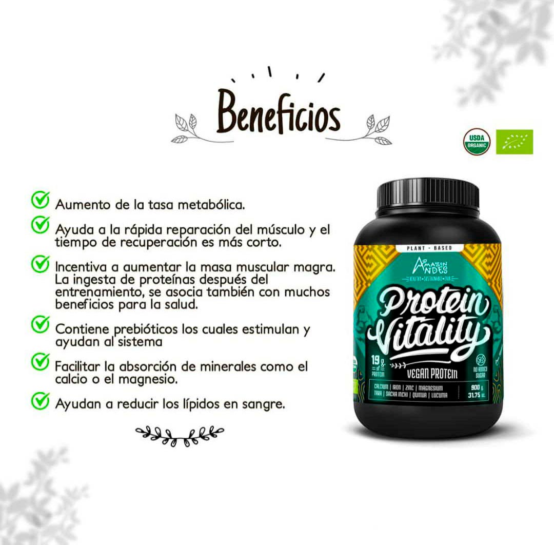 Protein Vitality - Proteína Vegana x 900g