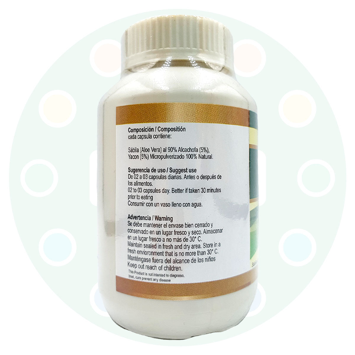 Sábila Max en cápsulas (100 x 500mg)