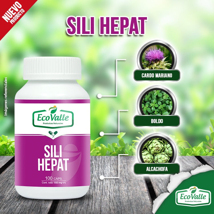Sili Hepat (Alcachofa, Boldo y Cardo Mariano) en cápsulas (100 x 500mg)