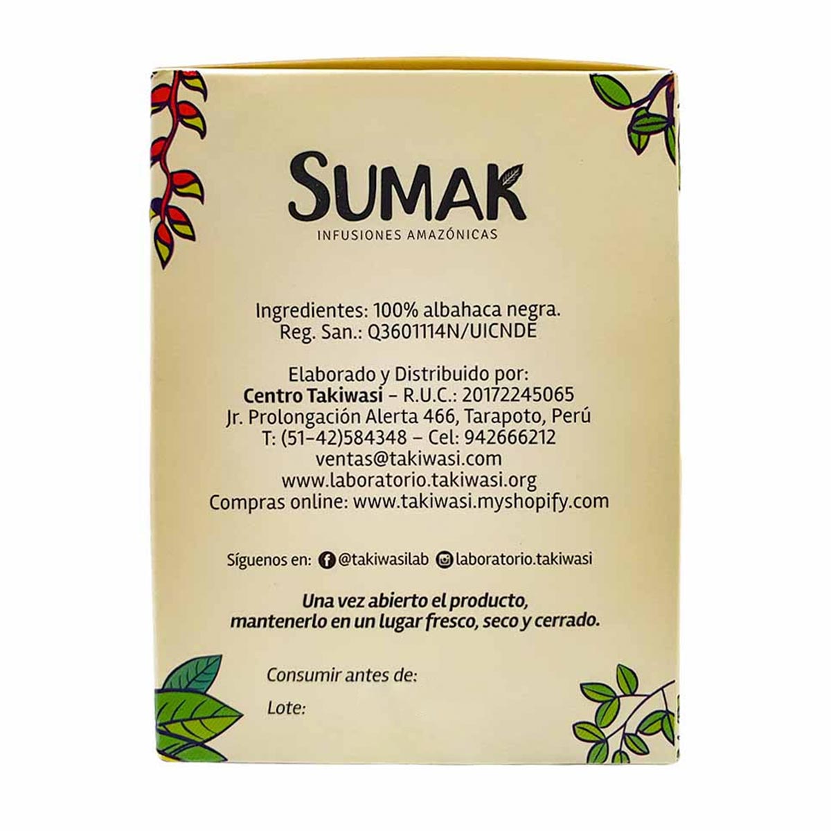 Respira Mejor - Infusión de Albahaca Negra x 30g