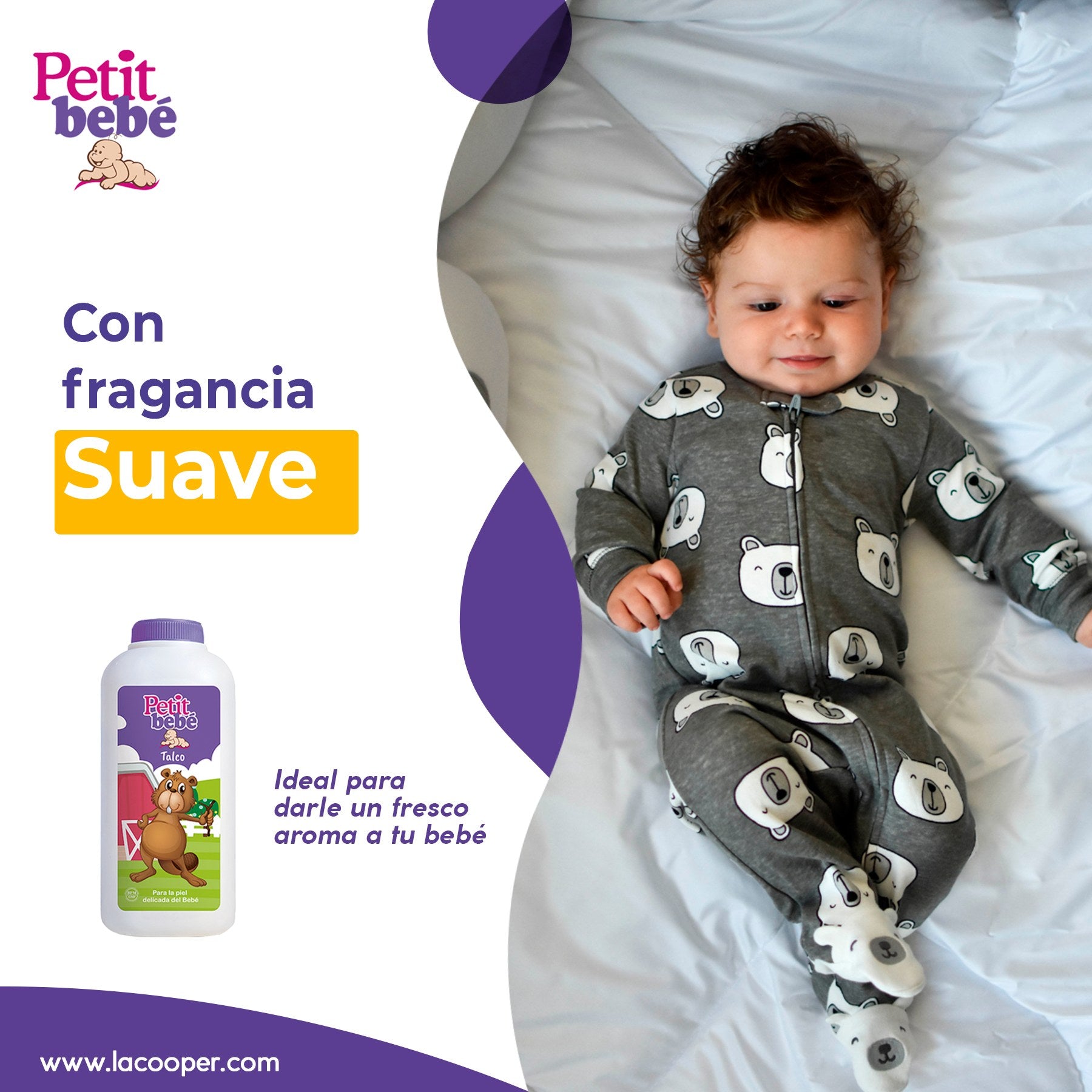 Talco Petit Bebé x 180g
