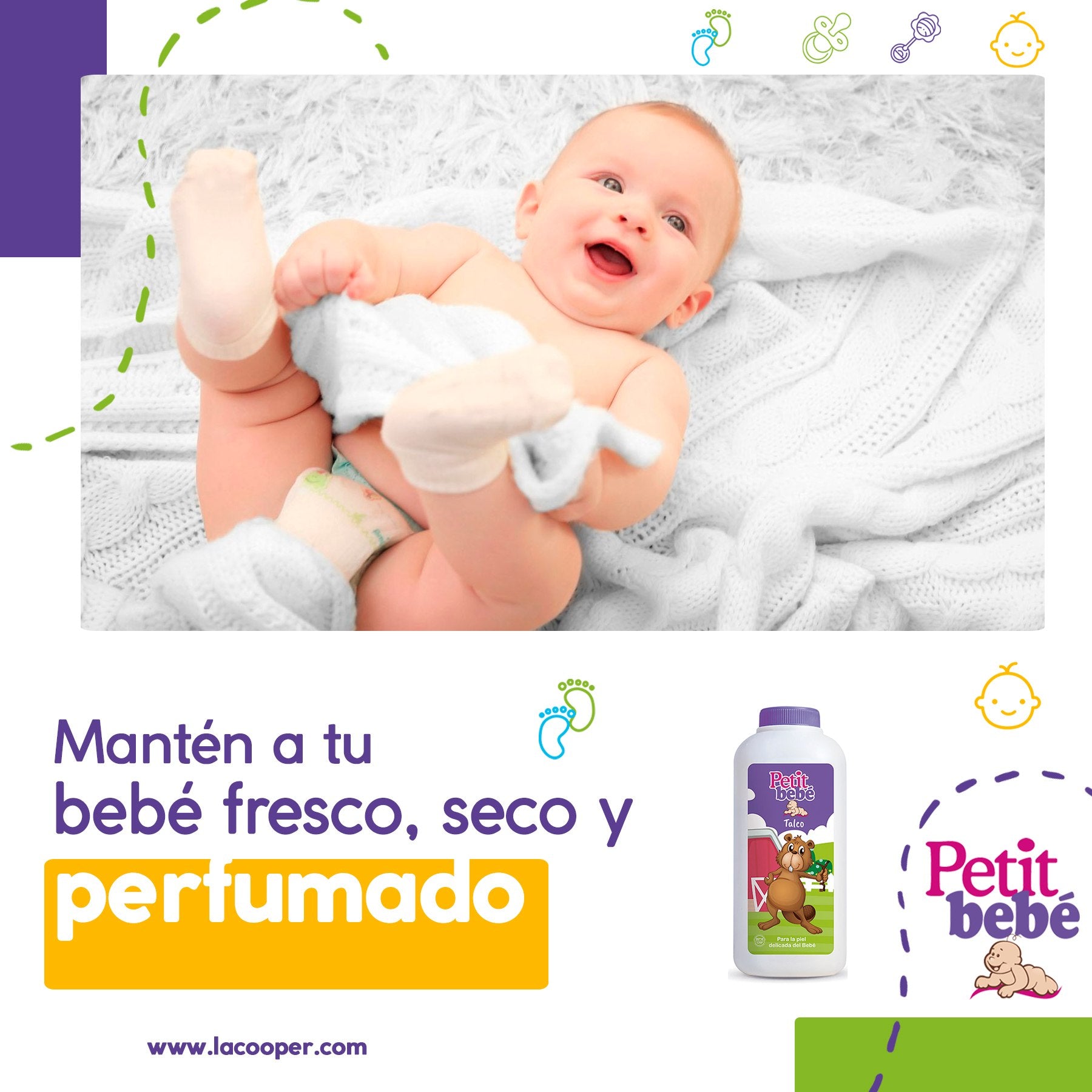 Talco Petit Bebé x 180g