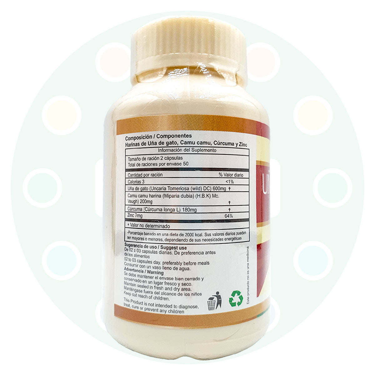 Uña de Gato en cápsulas (100 x 500mg)