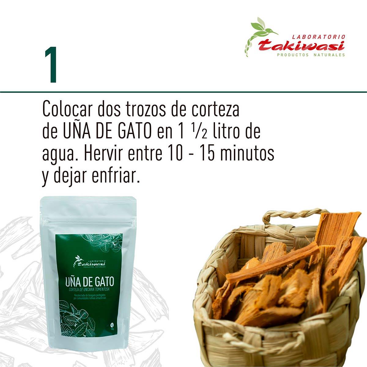 Corteza de Uña de Gato en trozos x 100g - Tikafarma