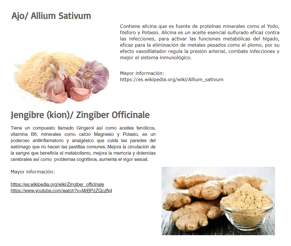 Antioxidante (Kión + Ajo + Cúrcuma + Maíz Morado) 100% Natural en cápsulas (100 x 500mg) - Tikafarma