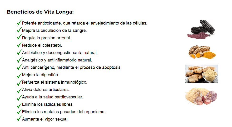 Antioxidante (Kión + Ajo + Cúrcuma + Maíz Morado) 100% Natural en cápsulas (100 x 500mg) - Tikafarma