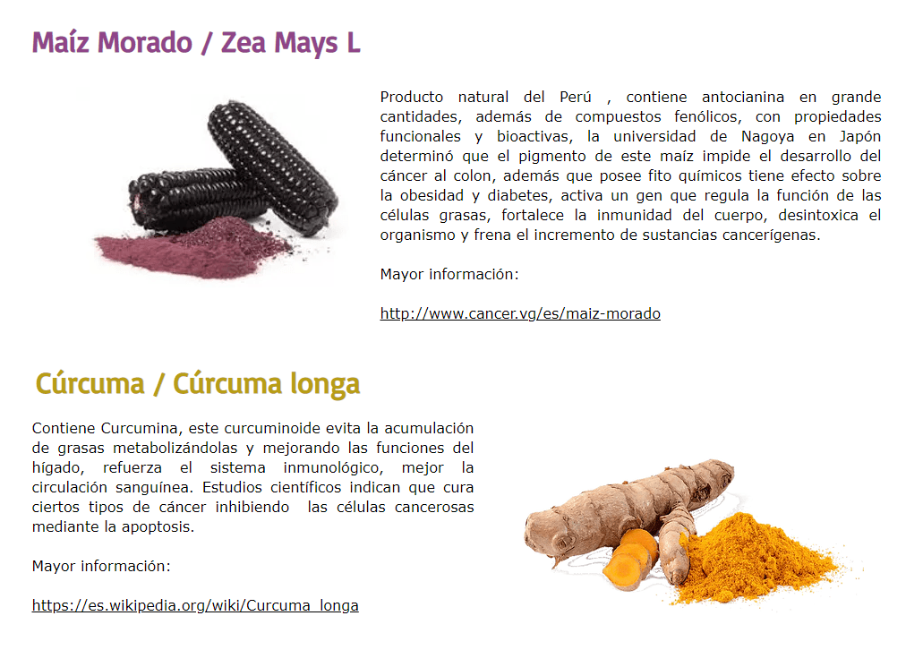 Antioxidante (Kión + Ajo + Cúrcuma + Maíz Morado) 100% Natural en cápsulas (100 x 500mg) - Tikafarma