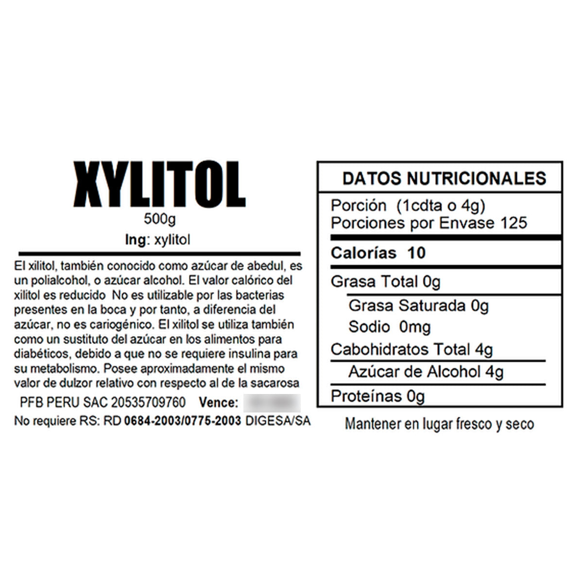 Xilitol x 500g