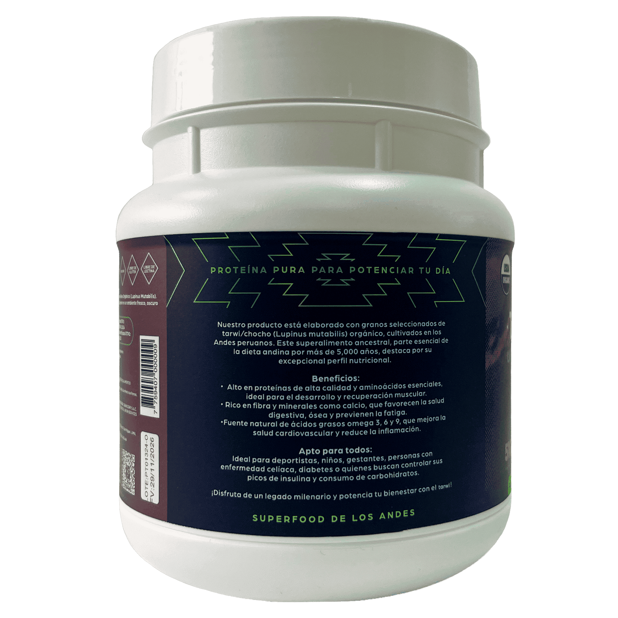 Tarwi en Polvo Instantáneo Orgánico x 500g