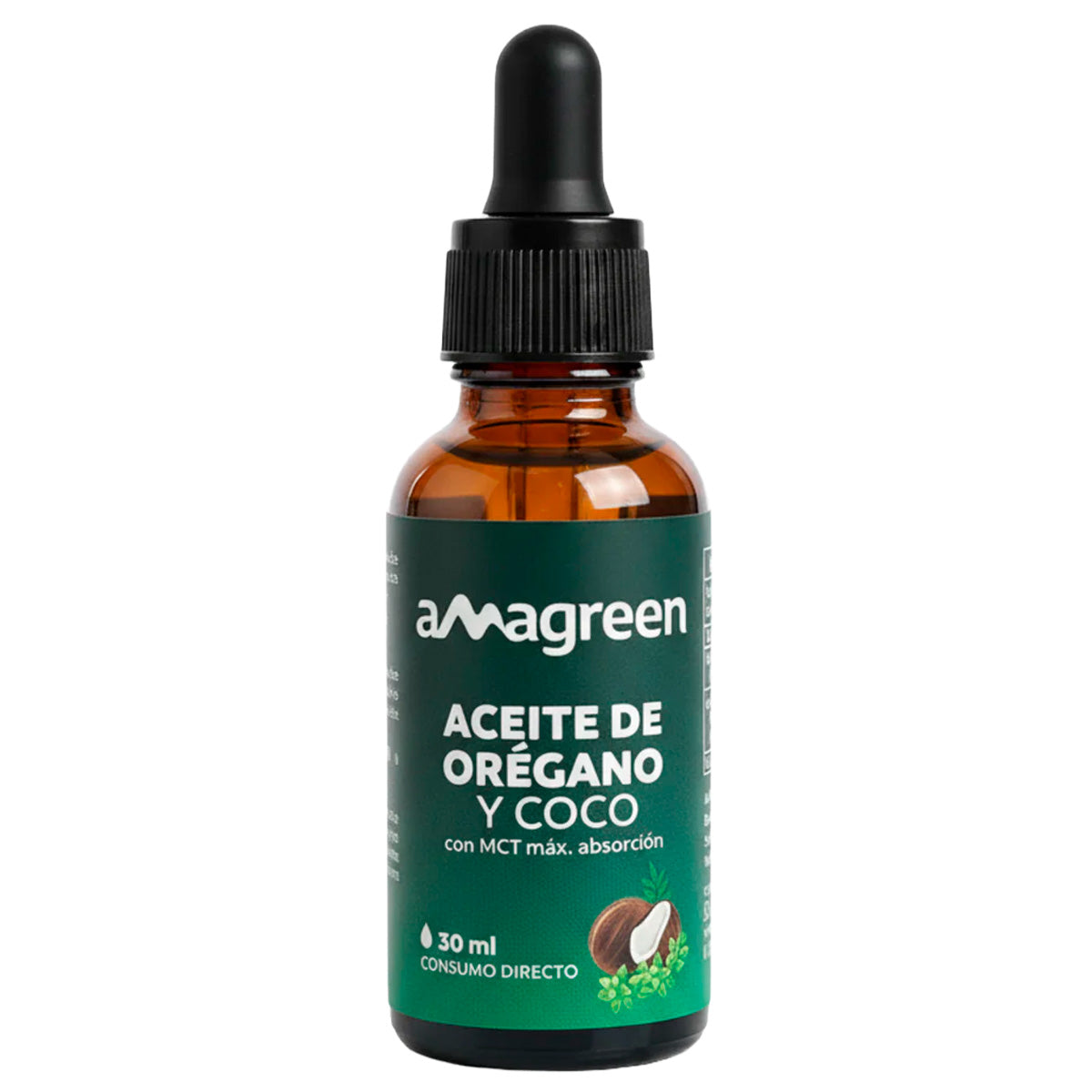Aceite de Orégano + MCT en Gotas 30 ml | Alta Potencia 90% Carvacrol | Refuerzo Inmunitario y Digestivo Natural