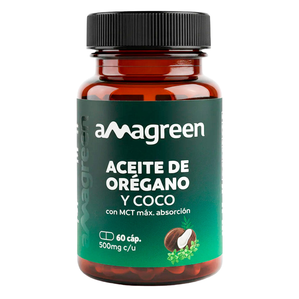 Aceite de Orégano + MCT en cápsulas (60 x 500mg) | 90% Carvacrol | Refuerzo Inmunitario y Digestivo