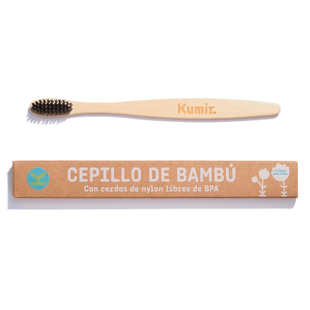 Cepillo de Dientes de Bambú Negro | Cerdas Suaves Libres de BPA