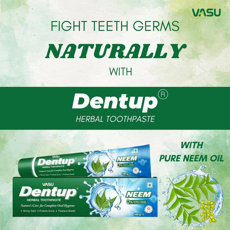 Pasta Dental Natural DentUp con Neem - Sin Flúor x 100g