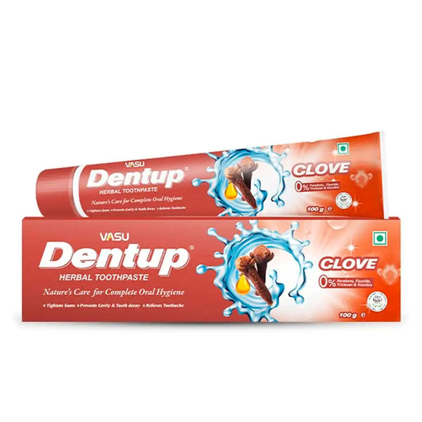 Pasta Dental Natural DentUp con Clavo de Olor - Sin Flúor x 100g