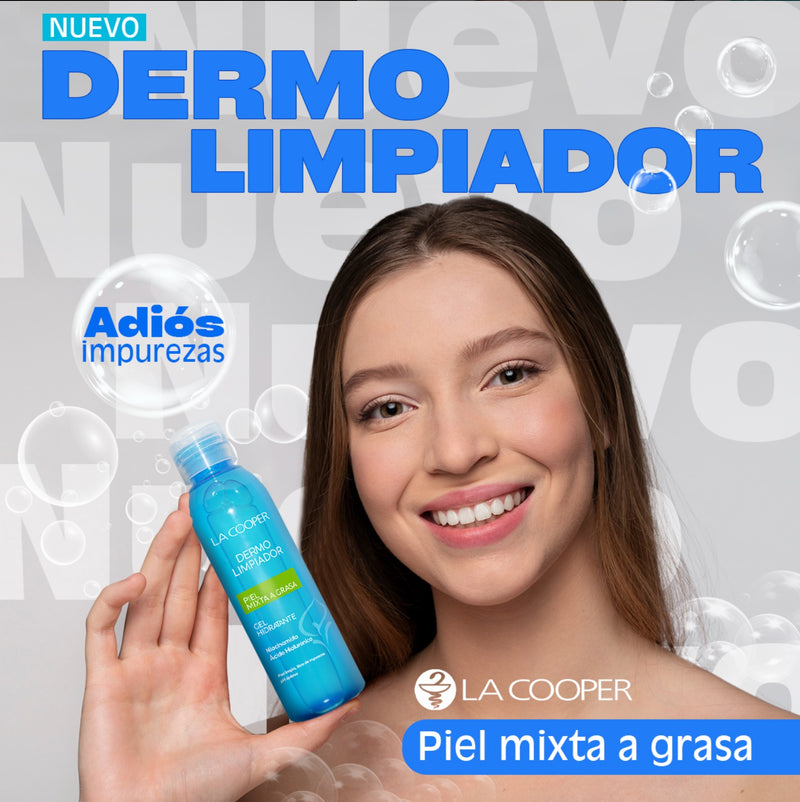 Gel Dermo Limpiador con Niacinamida y Ácido Hialurónico - Piel Mixta a Grasa x 120ml