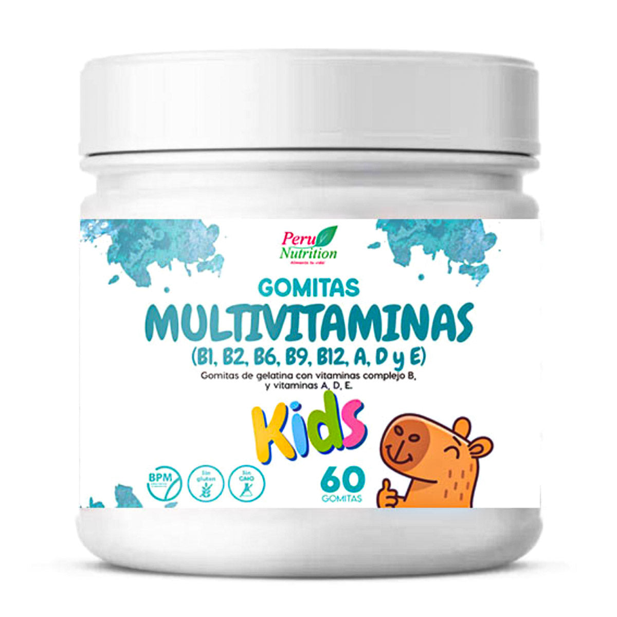 Gomitas Multivitamínicas para Niños | Complejo B + Vitaminas A, D y E x 60u