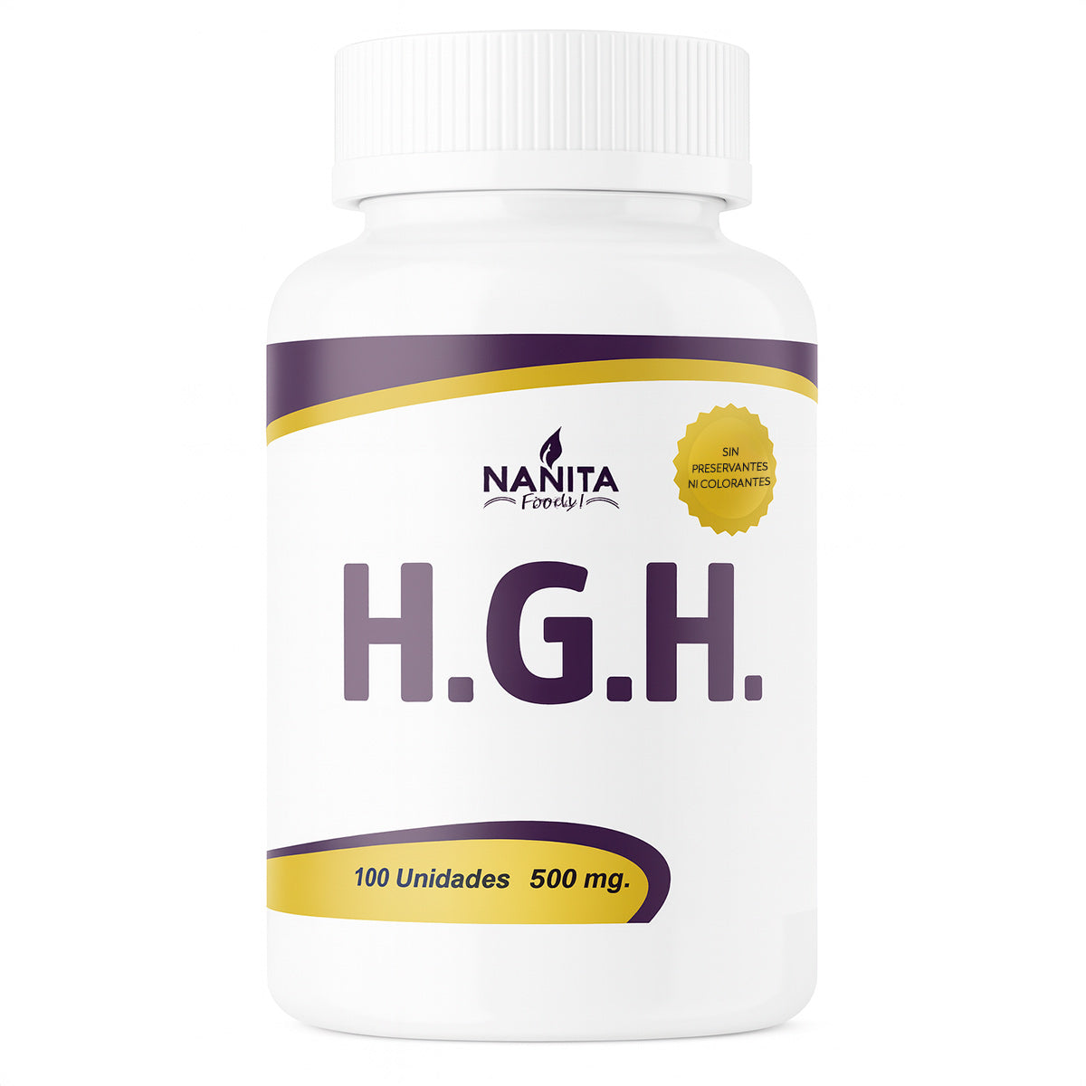 HGH Fórmula Avanzada con Aminoácidos + Magnesio y Zinc en cápsulas (100 x 500mg) | Alta Potencia para Energía, Desempeño y Recuperación