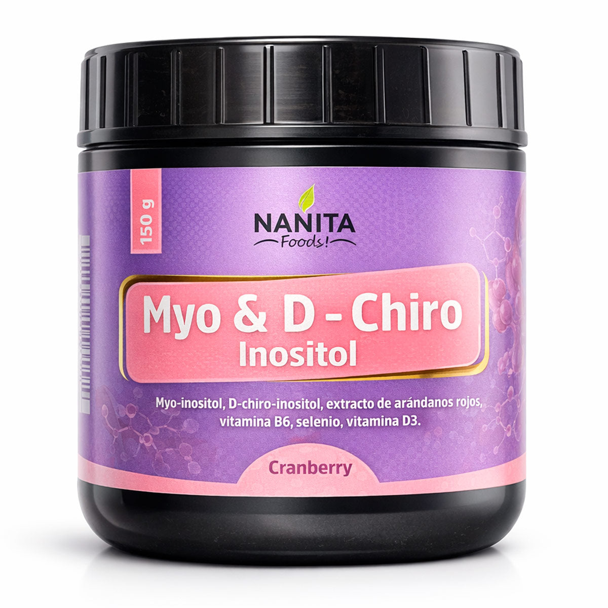 Myo & D-Chiro Inositol con Cranberry | Equilibrio Hormonal y Ovárico x 150g