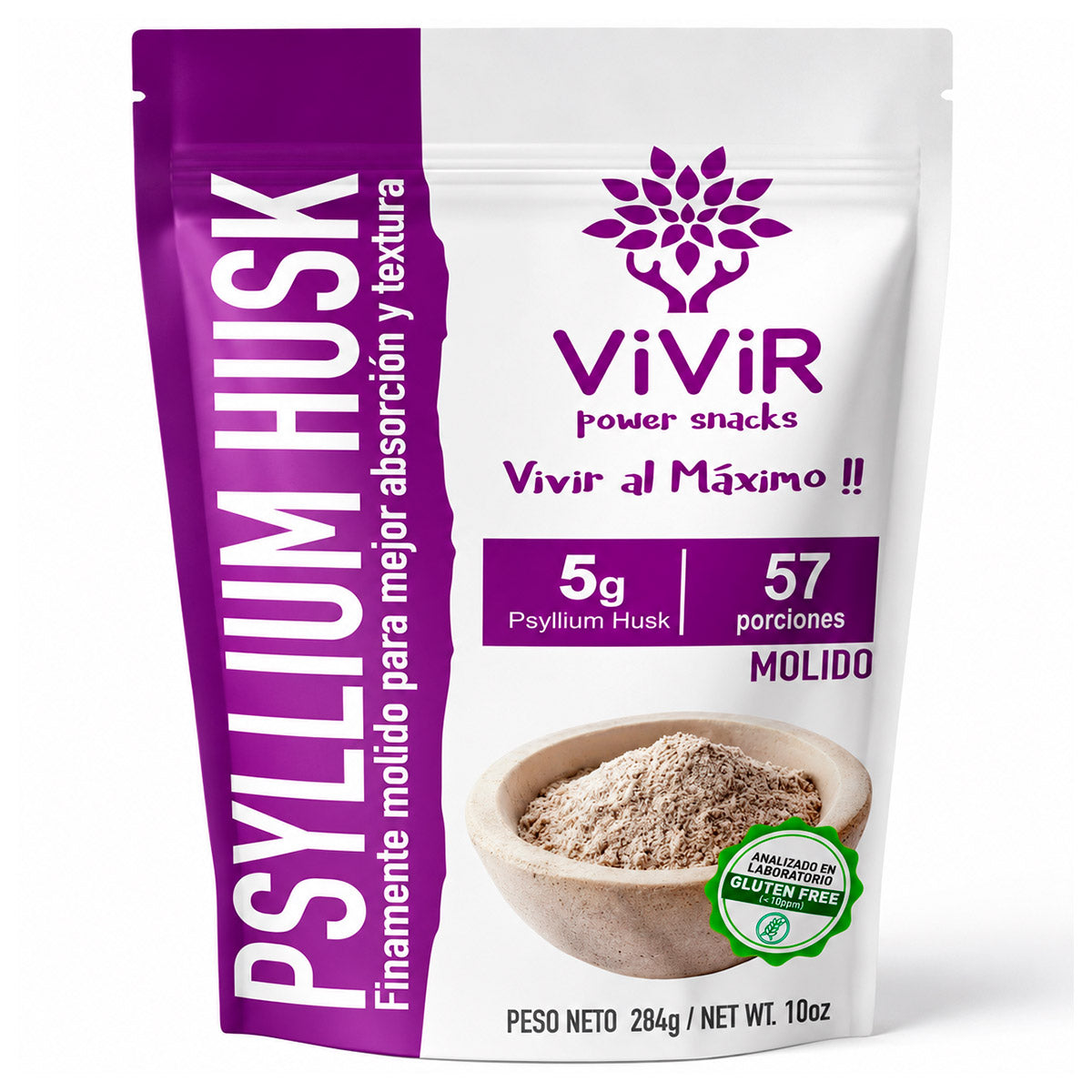 Psyllium Husk en polvo x 284g