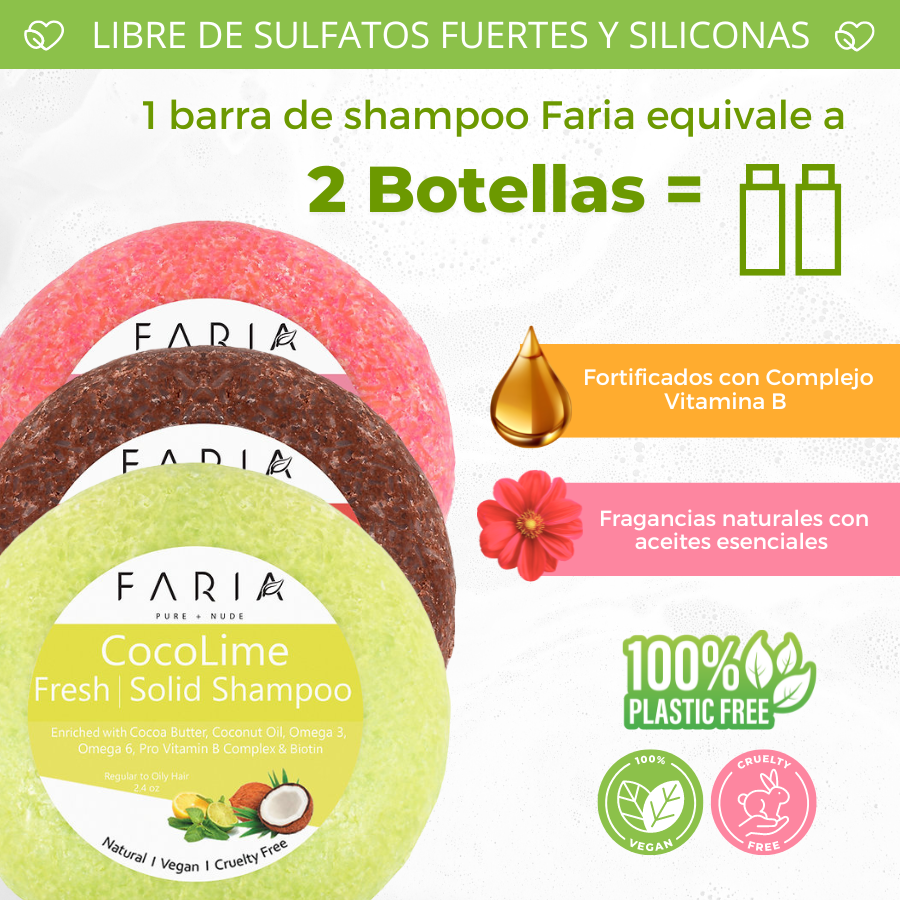 Shampoo Sólido Control Caspa - Menta x 65g