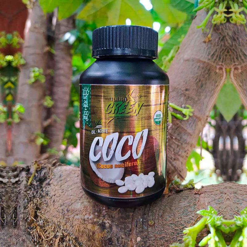 Aceite de Coco Orgánico en cápsulas (100 x 500mg)