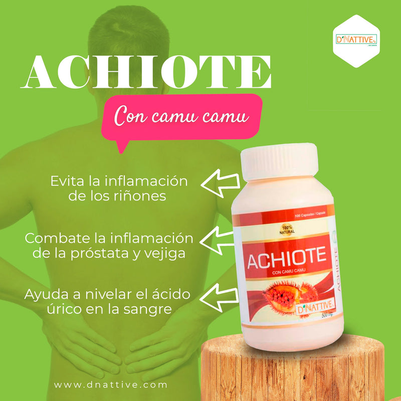 Achiote en cápsulas (100 x 500mg)