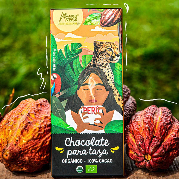 Chocolate para Taza 100% Cacao Orgánico x 100g
