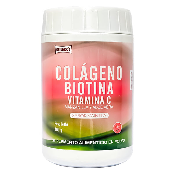 Colágeno Hidrolizado con Biotina - Sabor Vainilla x 460g