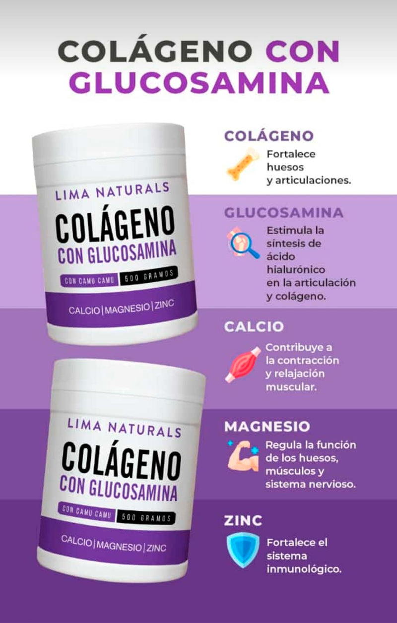 Colágeno Hidrolizado con Glucosamina x 500g