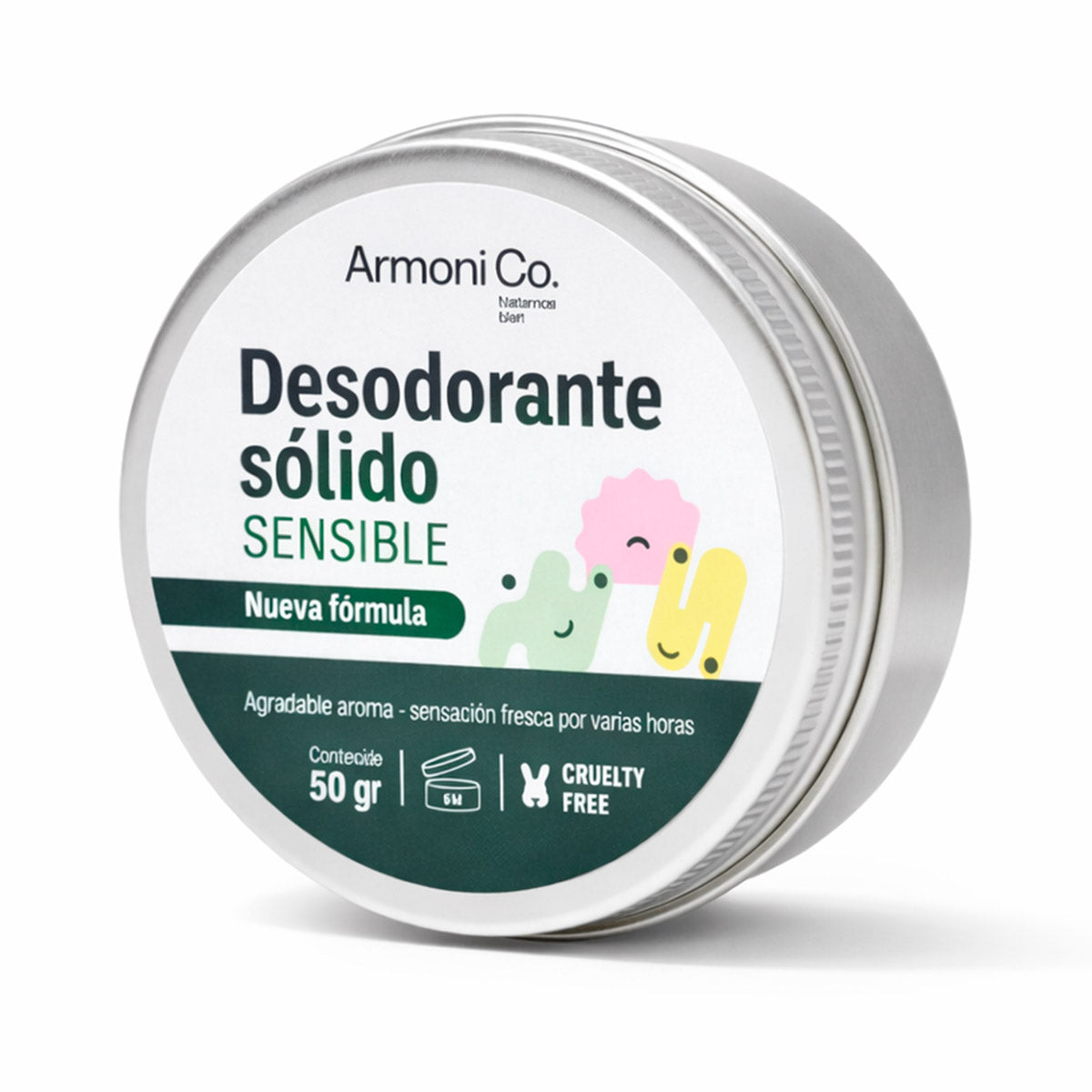 Desodorante Natural Sólido Sin Aluminio - Piel Sensible x 50g