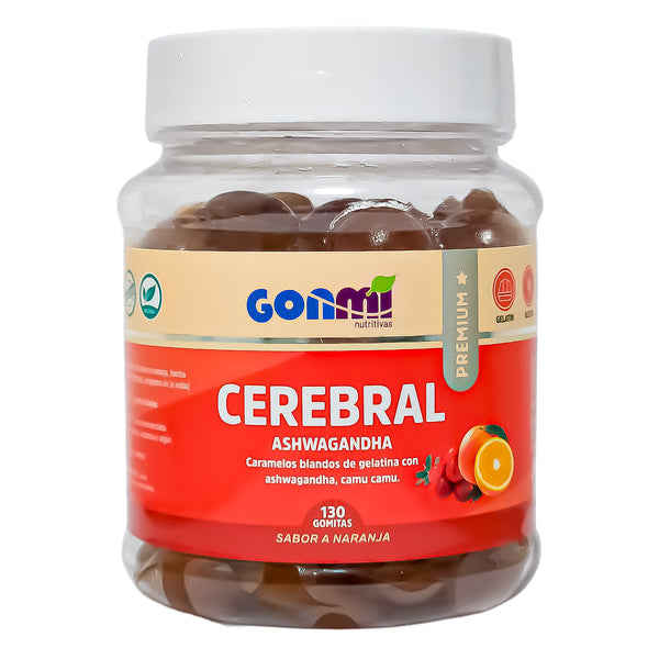 Gomitas de Ashwagandha y Camu Camu - Sabor Natural a Naranja x 130u