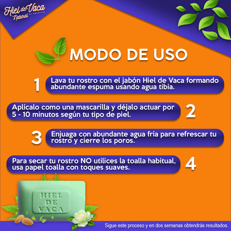 Jabón de Hiel de Vaca x 80g