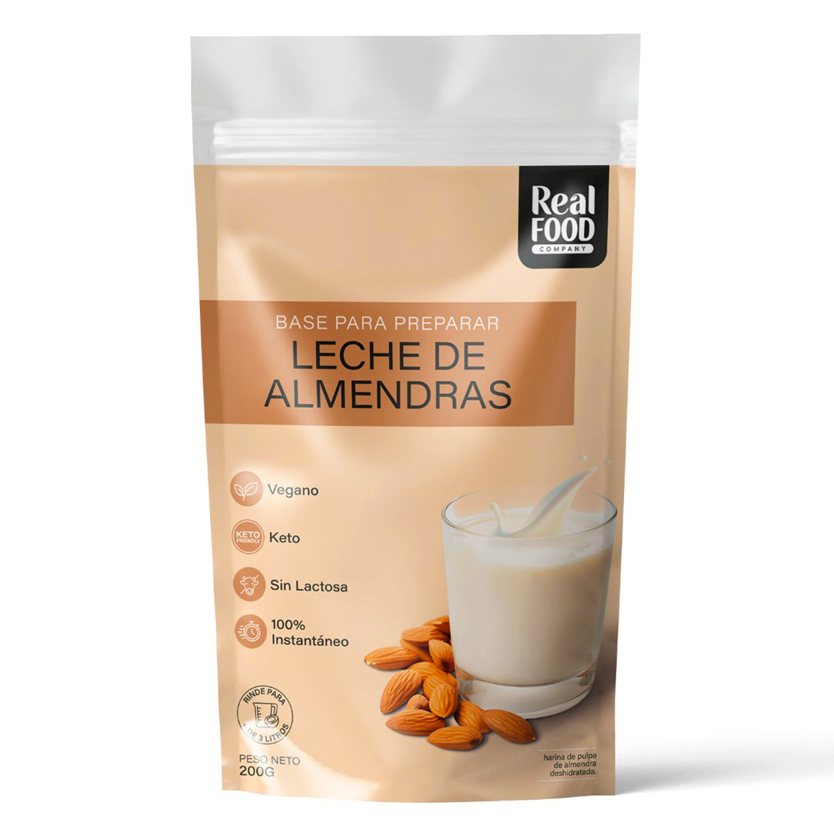 Leche de Almendras Instantánea 100% Natural en Polvo x 200g