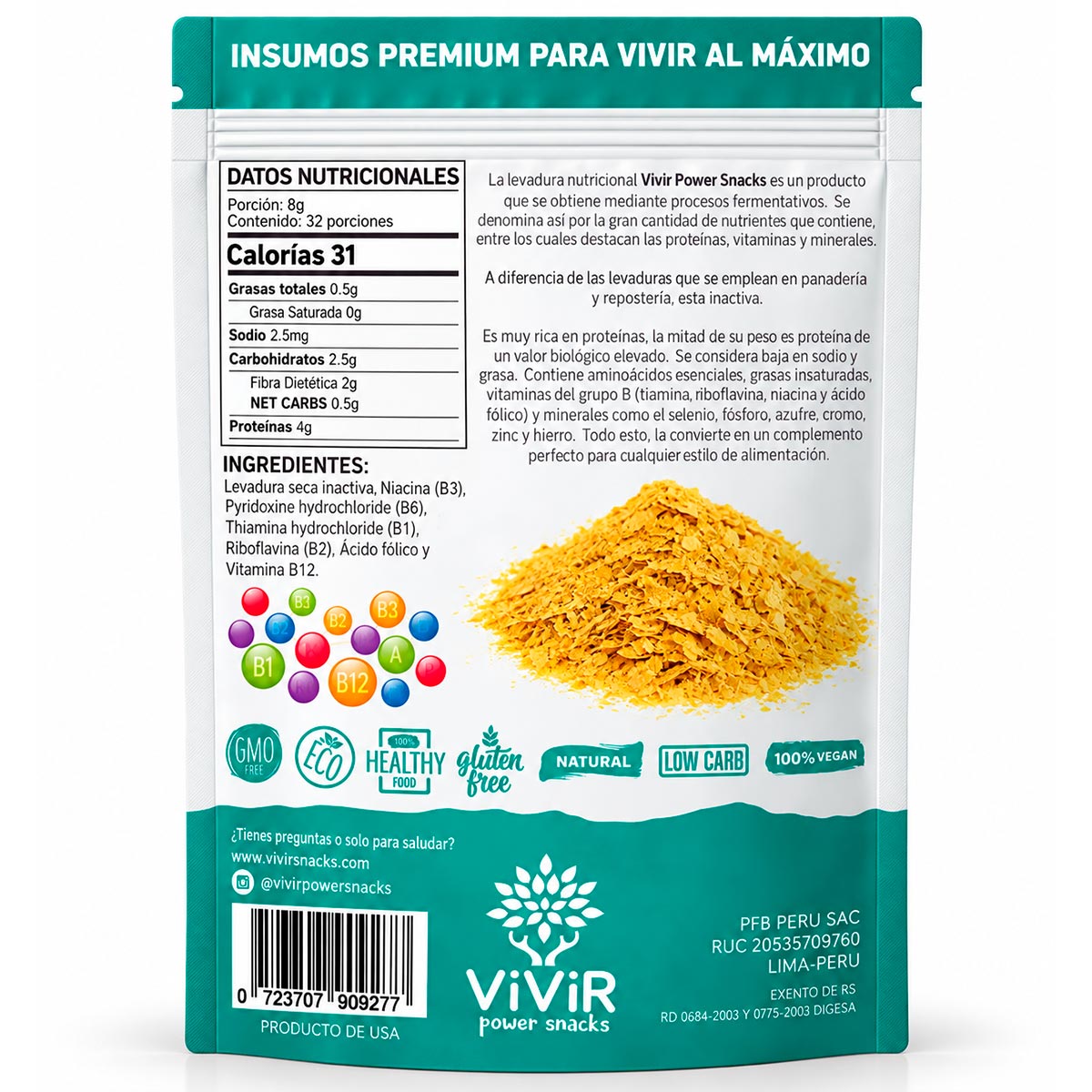 Levadura Nutricional en polvo x 250g