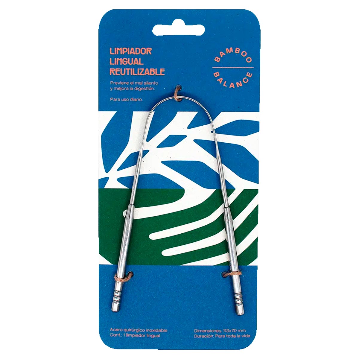 Limpiador de Lengua de Acero Inoxidable