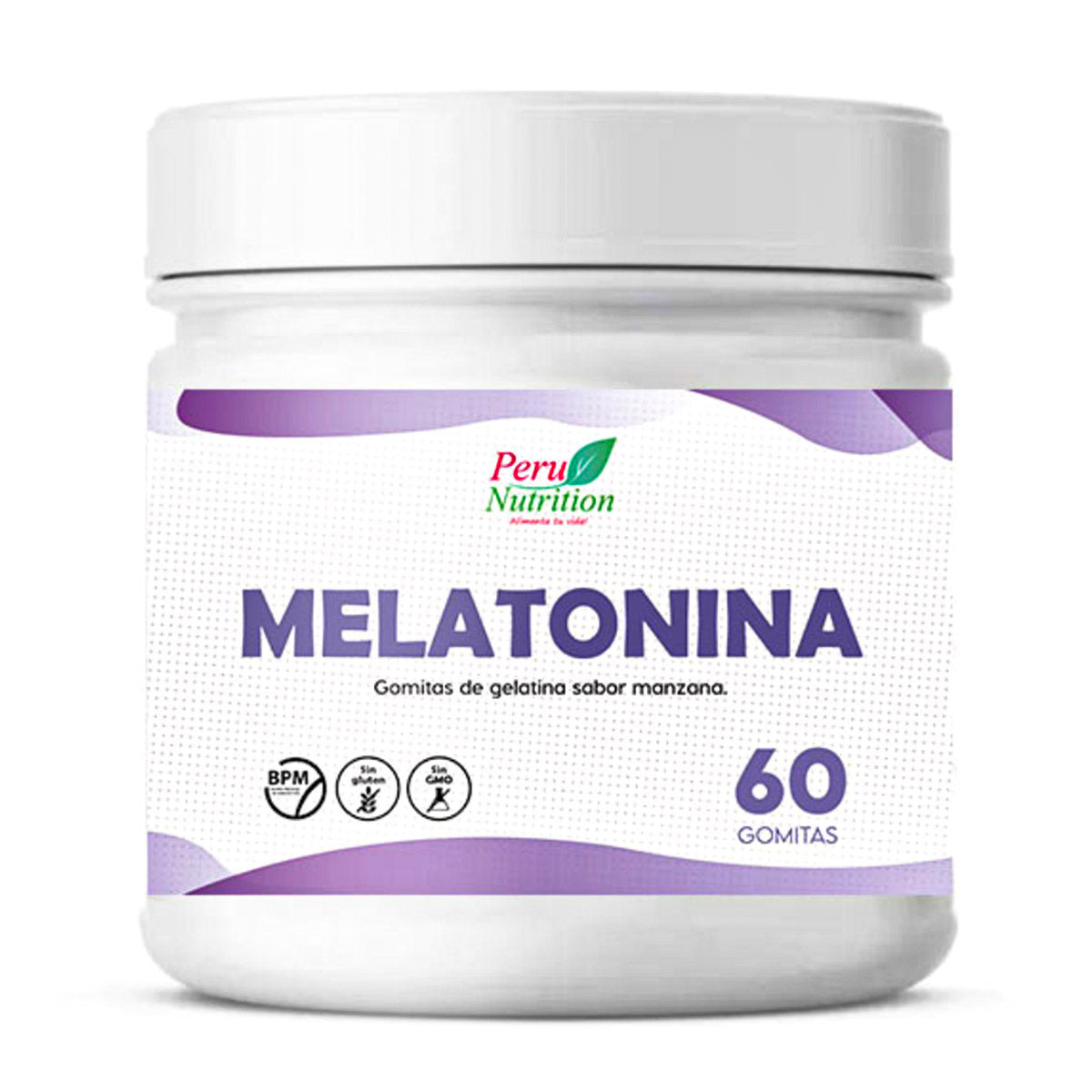 Gomitas de Melatonina (5mg) - Sabor Natural a Manzana x 60u